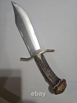 Remington Limited Edition (0353/2500) Crown Stag Handle 15.5 Bowie Knife Mint