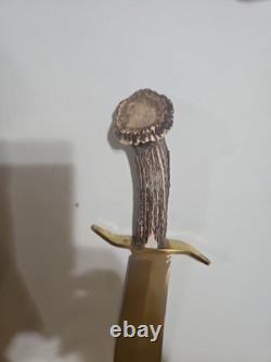 Remington Limited Edition (0353/2500) Crown Stag Handle 15.5 Bowie Knife Mint