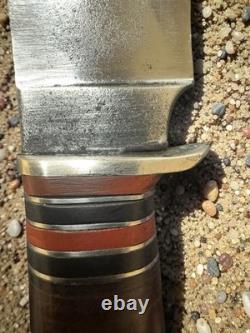 Remington RH 33 Vintage Fixed Blade Knife And Leather Sheath 1933-1940