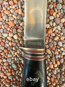 Remington RH 72P Green Swirl Handle Vintage Knife