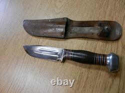 Remington RH34 UMC USA 5 Fixed Blade Knife With Sheath 9 1/2 Long Used