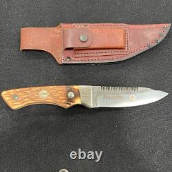 Remington UMC R-6 Hunting Knife Vintage Fixed Blade with Sheath and Stone