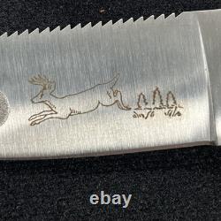Remington UMC R-6 Hunting Knife Vintage Fixed Blade with Sheath and Stone