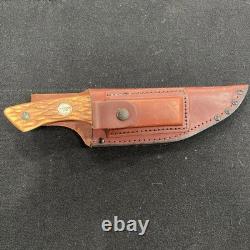 Remington UMC R-6 Hunting Knife Vintage Fixed Blade with Sheath and Stone