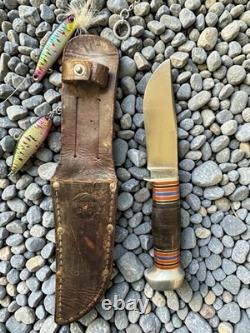 Remington UMC RH 33 Fixed Blade Knife And Sheath