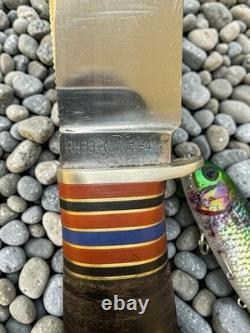 Remington UMC RH 33 Fixed Blade Knife And Sheath