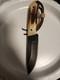 Ricky Fowler Custom Stag Handle Fixed Blade Knife
