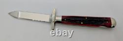 Robeson RS1LRSB swing guard hunting knife red stag 1/200