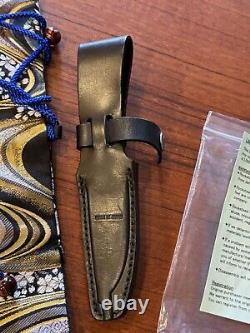 Rockstead Knives Ritsu ZDP 189 Fixed blade knife Micarta, with Sheath