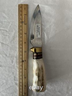 Ronnie Chambers Custom Clip Point Hunter Elk Horn Handle Handmade