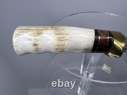 Ronnie Chambers Custom Clip Point Hunter Elk Horn Handle Handmade