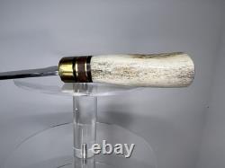 Ronnie Chambers Custom Clip Point Hunter Elk Horn Handle Handmade