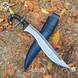 Rosewood with Stone Handle 18 inch fixed blade handmade knife, Ready to use