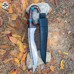 Rosewood with Stone Handle 18 inch fixed blade handmade knife, Ready to use