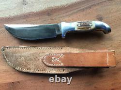 Ruana Knife Rudy Ruana M Stamp Model 14b With Sheath Excellent