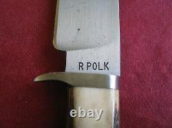 Rusty Polk (ABS Journeyman Smith) Custom Handmade Drop Point Hunting Knife