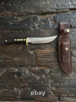 SCHRADE 1989 DUCKS UNLIMITED USA 165 DU Hunting Knife With Sheath & Stone (RARE)