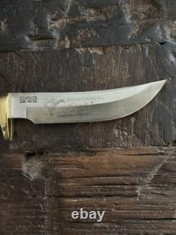 SCHRADE 1989 DUCKS UNLIMITED USA 165 DU Hunting Knife With Sheath & Stone (RARE)