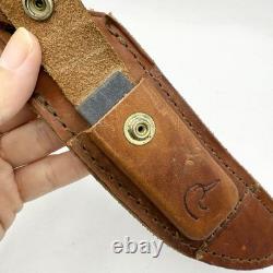SCHRADE DUCKS UNLIMITED USA 165 DU Hunting Knife With Sheath & Hone (RARE)