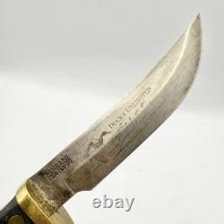 SCHRADE DUCKS UNLIMITED USA 165 DU Hunting Knife With Sheath & Hone (RARE)
