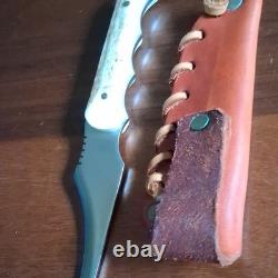 SILVER STAG 2012 Fixed Blade Hunting Knife Stag Handle 4.1-5in Sheath
