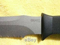 SOG Seal 2000 knife, S37 Seki Japan, Kydex sheath NEVER used. MINT COND