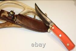 SUPER RARE VTG SCHRADE # 165-DEER HUNTER -S. EDITION Knife and Sheath. USA