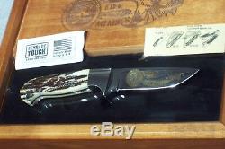 Schrade D'holder North American Hunting Club Life Member Stag Knife&display Used