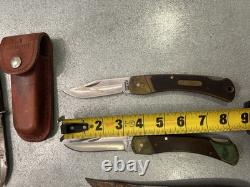 Schrade Tree Brand Western Original Buffalo Skinner Various Vintage Lot 15