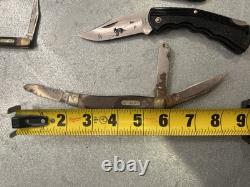 Schrade Tree Brand Western Original Buffalo Skinner Various Vintage Lot 15