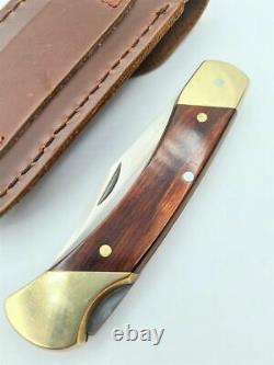 Schrade Uncle Henry Lb7 Old Timer Made In Usa! Pocket Folding Knife + Belt Pouch