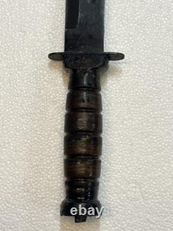 Set Of Two Mark 2 Style Vietnam Era Combat Knives With Leather Sheaths