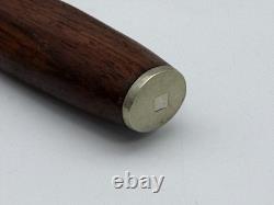 Signed HELLE FABRIKKER A/S 18/8 High Carbon Steel FIXED 4-1/2 BLADE KNIFE Wood