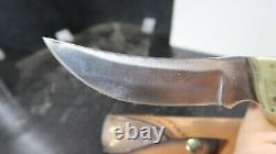 Silver Stag Fixed Blade Stag Handle Hunting Knife