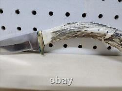 Silver stag fixed blade knives