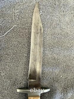 Slater Brothers Bee Hive Sheffield Large Bowie Knife Bone Handel