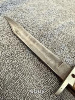 Slater Brothers Bee Hive Sheffield Large Bowie Knife Bone Handel
