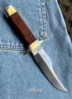 Smith & Wesson Bowie Fixed Blade Hunting Camp Knife #6010 + Custom Sheath S&W