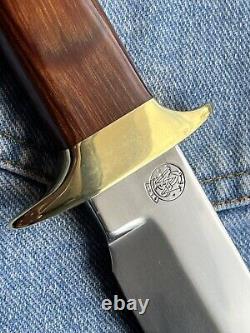 Smith & Wesson Bowie Fixed Blade Hunting Camp Knife #6010 + Custom Sheath S&W