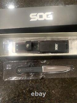 Sog Pentagon Fixed Blade Knife With Molle Sheath Excellent Condition