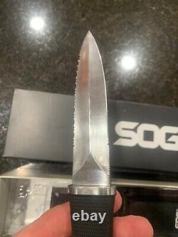 Sog Pentagon Fixed Blade Knife With Molle Sheath Excellent Condition