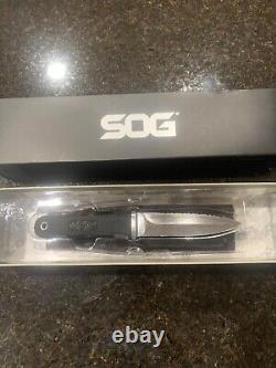 Sog Pentagon Fixed Blade Knife With Molle Sheath Excellent Condition