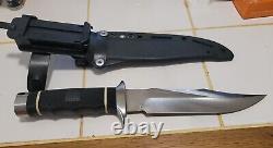 Sog Tech Bowie Survival Knife With Sheath Never Used Rare No Box