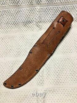 Solingen Edge Brand #477 Original Buffalo Skinner Knife & Leather Sheath