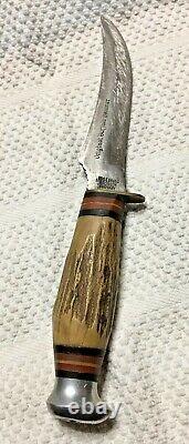 Solingen Edge Brand #477 Original Buffalo Skinner Knife & Leather Sheath