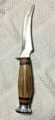 Solingen Edge Brand #477 Original Buffalo Skinner Knife & Leather Sheath