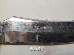 Solingen Germany Original Buffalo Skinner Knife 6 Blade Edge Mark Gold Line