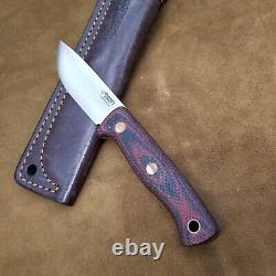 Southern Cross Knives Bushcraft knife 3 1/2 convex N690 blade with sheath