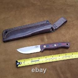 Southern Cross Knives Bushcraft knife 3 1/2 convex N690 blade with sheath