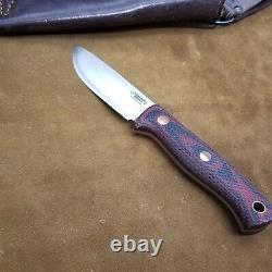 Southern Cross Knives Bushcraft knife 3 1/2 convex N690 blade with sheath